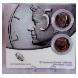 2014 50th Anniversary Kennedy Half Dollar 2 Coin Uncirculated Set - original package with COA 2014 50th Anniversary Kennedy Half Dollar 2 Coin Uncirculated Set - original package with COA