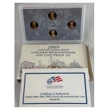 2009 S-Lincoln Bicentennial One Cent Proof Set - original package with COA 2009 S-Lincoln Bicentennial One Cent Proof Set - original package with COA