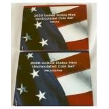 2020 uncirculated P & D us mint coin set OGP (20 coins) - original pacakge with COA and envelope 2020 uncirculated P & D us mint coin set OGP (20 coins) - original pacakge with COA and envelope