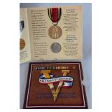 1995 1995 World War II 50th anniversary Coin and Victory Medal Set US Mint - original package with COA 1995 1995 World War II 50th anniversary Coin and Victory Medal Set US Mint - original package with COA