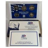 1999 State Quarters Proof Set - original package with COA 1999 State Quarters Proof Set - original package with COA