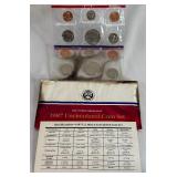 1987 uncirculated P & D us mint coin set OGP - original package but with fire damage 1987 uncirculated P & D us mint coin set OGP - original package but with fire damage
