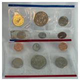 1989 uncirculated P & D us mint coin set OGP - cello wrap only, with fire damage 1989 uncirculated P & D us mint coin set OGP - cello wrap only, with fire damage