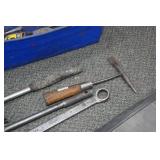Assorted Tools - Hammers, Breaker Bar, Tape Measures, Combination Locks