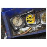 Assorted Tools - Hammers, Breaker Bar, Tape Measures, Combination Locks