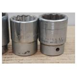 3/4' Drive Sockets - 1-1/8'-1-1/2', Extension 3/4' Drive Sockets - 1-1/8'-1-1/2', Extension