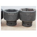 Klutch 3/4' Drive SAE Impact Sockets - 1-1/16'-1-7/8' Klutch 3/4' Drive SAE Impact Sockets - 1-1/16'-1-7/8'