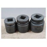 Snap-On Tools 1' Drive Impact Sockets - 1-3/8', 1-3/4', 1-7/8'