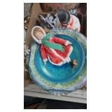 Vintage décor bowl, Doll, Snowman, Wall Shelf/planter Vintage décor bowl, Doll, Snowman, Wall Shelf/planter