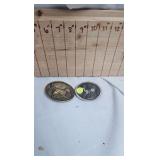 Pair of Belt Buckles-Hunting Dog and Deer Pair of Belt Buckles-Hunting Dog and Deer