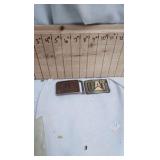 Pair of Belt Buckles-Borchert Ingersoll and CAT Pair of Belt Buckles-Borchert Ingersoll and CAT