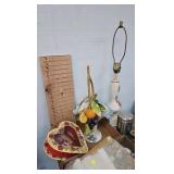 Handcrafted Fruit Motiff Vase, Lamp, ETC Handcrafted Fruit Motiff Vase, Lamp, ETC