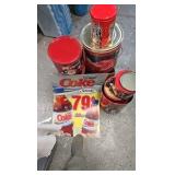 Assorted Coca Cola Tine Lot with Diet Coke Splenda Ad Assorted Coca Cola Tine Lot with Diet Coke Splenda Ad
