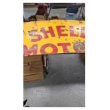 Schell Motor Oil Porcelain Sign Schell Motor Oil Porcelain Sign