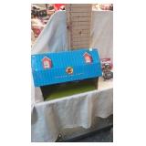 Meadow Lane Farm Tin Lith Barn and Die Cast Toy Meadow Lane Farm Tin Lith Barn and Die Cast Toy