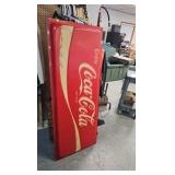 Vintage 2'x5' Coca Cola Sign 1970's Vintage 2'x5' Coca Cola Sign 1970's