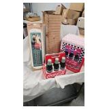 Coca Cola Thermometer, Cookie Jar and Tins Coca Cola Thermometer, Cookie Jar and Tins