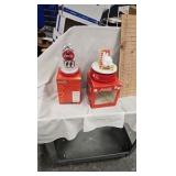 Coca Cola Clock and Rotatin Polar Bear Figure Coca Cola Clock and Rotatin Polar Bear Figure