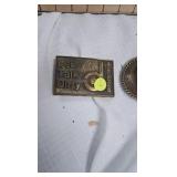 Pair of Belt Buckles-Donaldson and CAT Pair of Belt Buckles-Donaldson and CAT