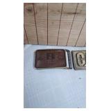 Pair of Belt Buckles-Borchert Ingersoll and CAT Pair of Belt Buckles-Borchert Ingersoll and CAT