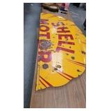 Schell Motor Oil Porcelain Sign Schell Motor Oil Porcelain Sign