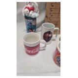 Coca Cola Cup Lot with tin Cup/Train Car. Era Mug w/box Coca Cola Cup Lot with tin Cup/Train Car. Era Mug w/box