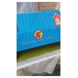 Meadow Lane Farm Tin Lith Barn and Die Cast Toy Meadow Lane Farm Tin Lith Barn and Die Cast Toy