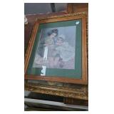 Vintage Pictures with Clock Vintage Pictures with Clock