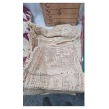 Lap Quilt-Crochet Doilies-Christmas Decorations Lap Quilt-Crochet Doilies-Christmas Decorations