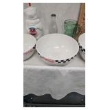 Set of Coke Mixing Bowls, glasses, etc Set of Coke Mixing Bowls, glasses, etc