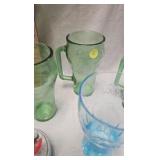 Coke Delivery Truck from Snow Village and Glasses Coke Delivery Truck from Snow Village and Glasses