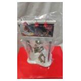 Coke Bear Figures, Snow Village Billboard- Soda Fountain Coke Bear Figures, Snow Village Billboard- Soda Fountain