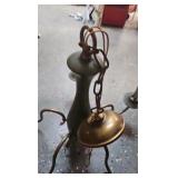 Vintage Chandelier and basket lot Vintage Chandelier and basket lot
