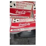 Lot of Coca Cola Recycling Advertising Signs Lot of Coca Cola Recycling Advertising Signs