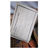 Vintage Wood Blocks, Sewing Box, Handkerchiefs, etc Vintage Wood Blocks, Sewing Box, Handkerchiefs, etc