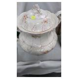 Vintage Porcelain Tureen, Pottery Style Planter, misc Vintage Porcelain Tureen, Pottery Style Planter, misc