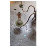 Vintage Chandelier and basket lot Vintage Chandelier and basket lot