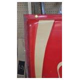 Vintage 2'x5' Coca Cola Sign 1970's Vintage 2'x5' Coca Cola Sign 1970's