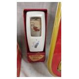 Coca Cola Themometer, Bottle Opener, 4 cases bottles Coca Cola Themometer, Bottle Opener, 4 cases bottles