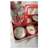 Coke Wood Case, Bottles, Cans, 1998 Holiday Carrier Coke Wood Case, Bottles, Cans, 1998 Holiday Carrier