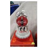 Coca Cola Clock and Rotatin Polar Bear Figure Coca Cola Clock and Rotatin Polar Bear Figure