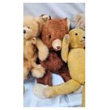 Vintage Dolls and Bears and Push Toy w/bell Vintage Dolls and Bears and Push Toy w/bell