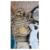 Vanity Components with Tea set and misc Vanity Components with Tea set and misc