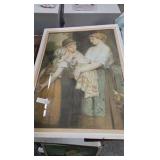 Vintage Pictures with Clock Vintage Pictures with Clock