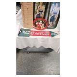 Coca Cola Trays and Nostalgic Metal Sign Coca Cola Trays and Nostalgic Metal Sign