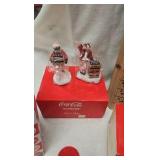 Coca Cola Bears and Snow Village Delivery Truck and Men Coca Cola Bears and Snow Village Delivery Truck and Men