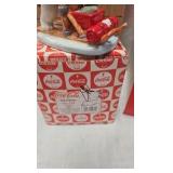 Coke Bear Figures, Snow Village Billboard- Soda Fountain Coke Bear Figures, Snow Village Billboard- Soda Fountain