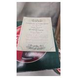 Coca Cola Clock, Shotglasses, Santa Musical Bank w/box Coca Cola Clock, Shotglasses, Santa Musical Bank w/box