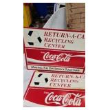 Lot of Coca Cola Recycling Advertising Signs Lot of Coca Cola Recycling Advertising Signs