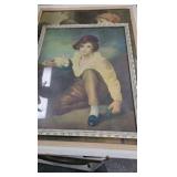 Vintage Pictures with Clock Vintage Pictures with Clock